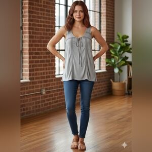Knox Rose Gray Sleeveless Top